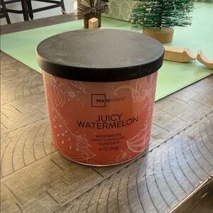 Mainstays Watermelon Scented Candle with Black Lid